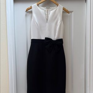 Kate Spade ♠️ Black and White Dress with Bow